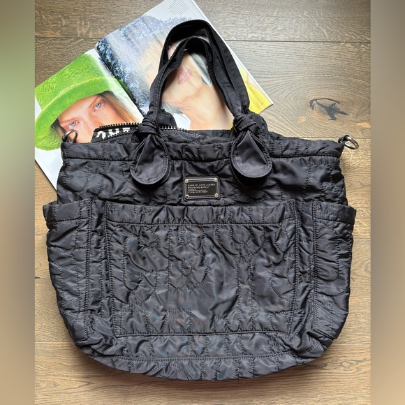 Marc By Marc Jacobs Eliza Nylon Travel Crossbody Tote Bag In Black - Picture 3 of 16